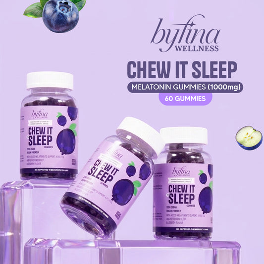 Chew It To Sleep Melatonin + Ashwagandha Gummies for Anxiety Support & Restful Sleep