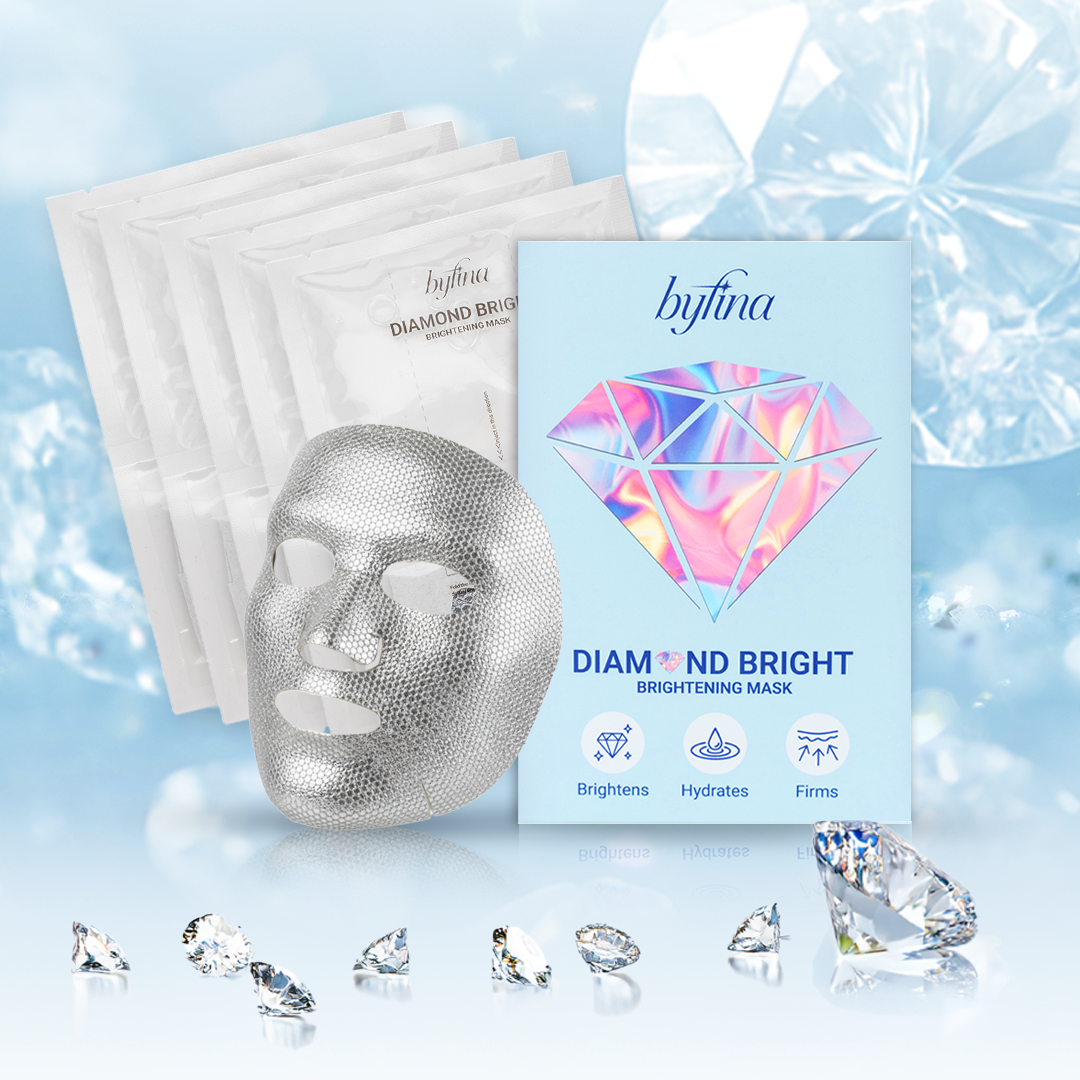 Byfina Brightening Sheet Mask | Hydrating Glow Mask for Radiant & Even Skin Tone (30ml x 5pcs)