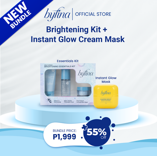 Byfina Brightening Kit + Instant Glow Cream Mask