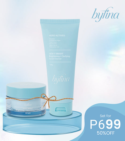 SET: Dew It Bright Brightening + Clarifying Facial Cleanser and Dew It Bright Brightening + Nourishing Cream 50g