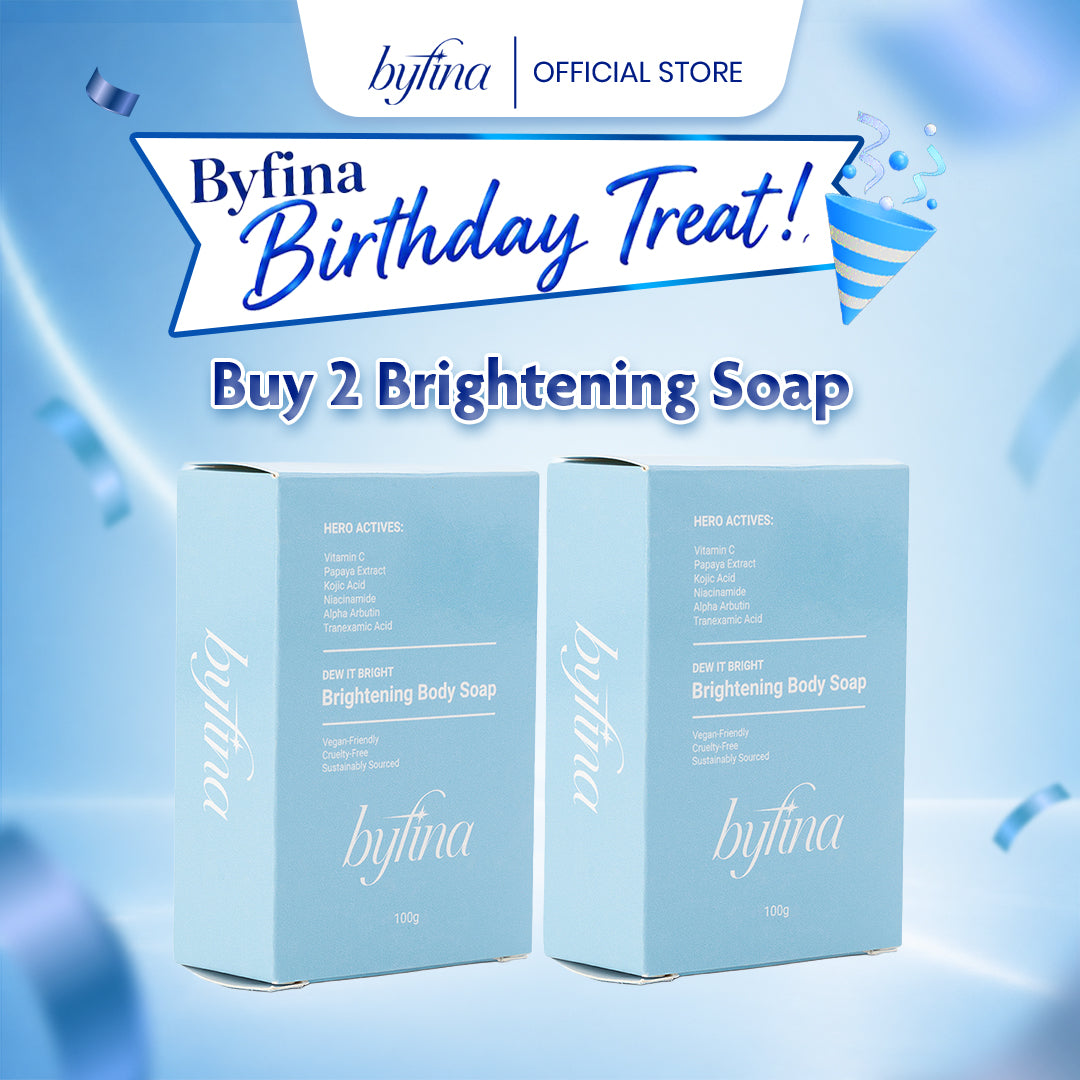 Byfina Brightening Body Soap | Whitening Glow Soap for Dull Skin & Uneven Skin Tone (100g)