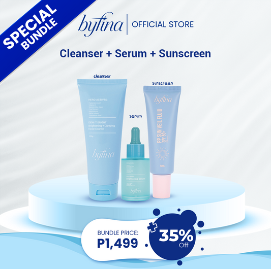 Dew It Bright Cleanser + Serum + Sunscreen Bundle