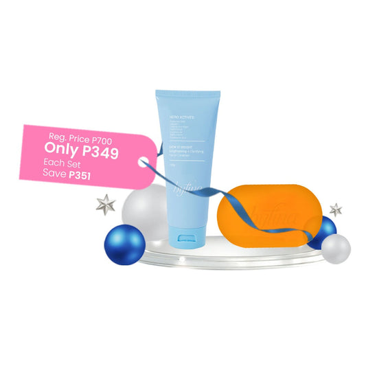 Dew It Bright Brightening + Clarifying Facial Cleanser (100g) + Dew It Bright Brightening Body Soap (100g)