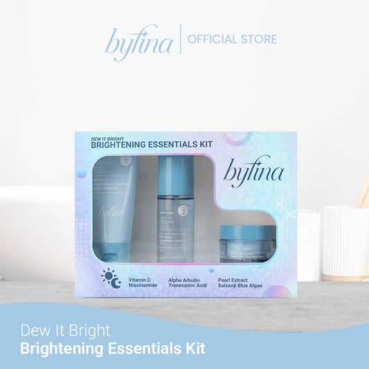 Dew It Bright Brightening Essentials Kit (Cleanser 50g, Toner 60ml,  Nourishing cream 20g)