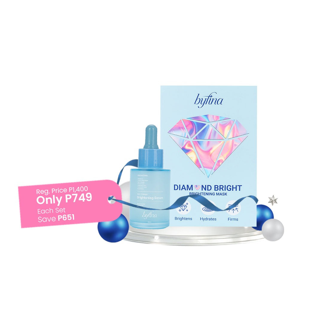 Diamond Bright Brightening Sheet Mask (5 x 30ml) + Dew It Bright Brightening Serum (30ml)