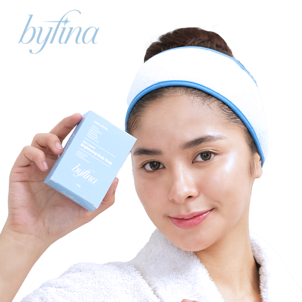 Byfina Brightening Serum + 3x Brightening Soap | for Dull Skin & Uneven Skin Tone