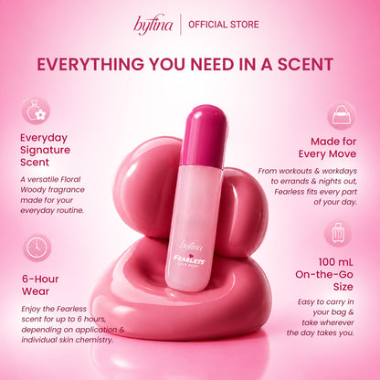 Byfina Fearless Body Mist – Long-Lasting | Sweat-Adapting Fragrance | Everyday Perfume Spray| 100mL