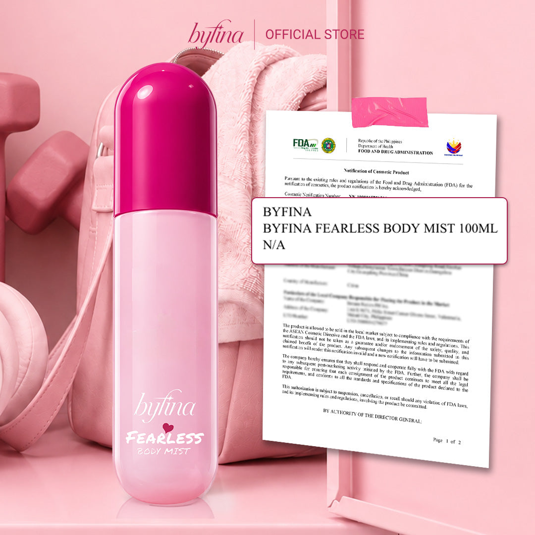 Byfina Fearless Body Mist – Long-Lasting | Sweat-Adapting Fragrance | Everyday Perfume Spray| 100mL