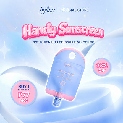 [LIMITED STOCK] Byfina Tone-Up Sunscreen Sachet SPF50+ PA++++ | Lightweight Sun Veil Fluid with Soft Matte Finish (10ml)