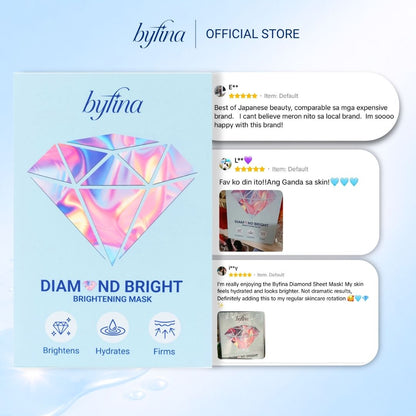 Byfina Brightening Sheet Mask | Hydrating Glow Mask for Radiant & Even Skin Tone (30ml x 5pcs)