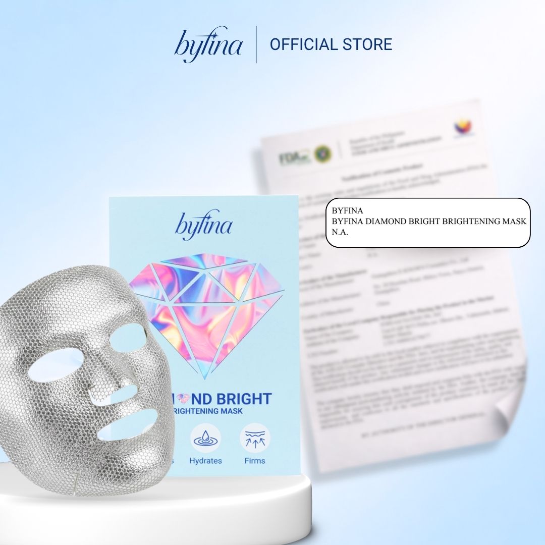 Byfina Brightening Sheet Mask | Hydrating Glow Mask for Radiant & Even Skin Tone (30ml x 5pcs)