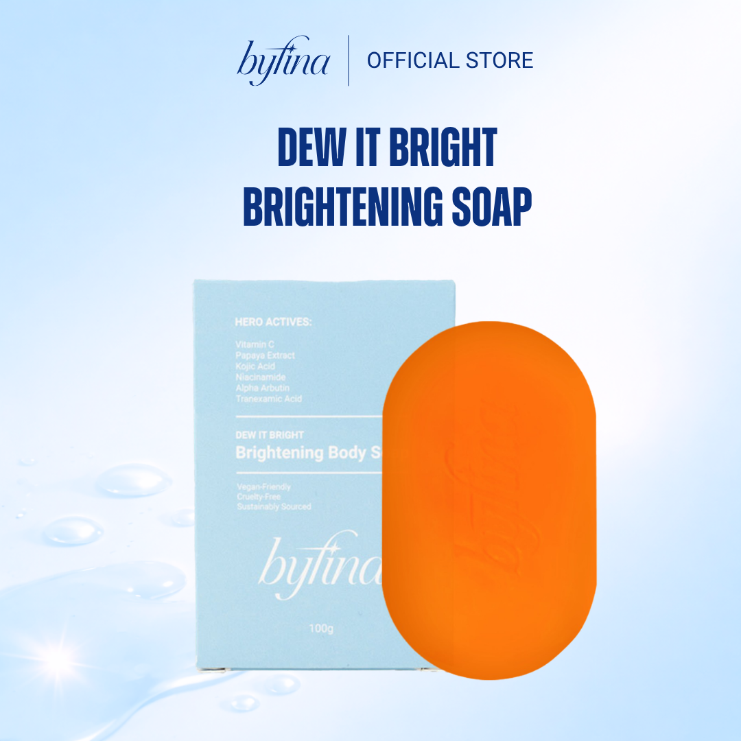 Byfina Brightening Body Soap | Whitening Glow Soap for Dull Skin & Uneven Skin Tone (100g)