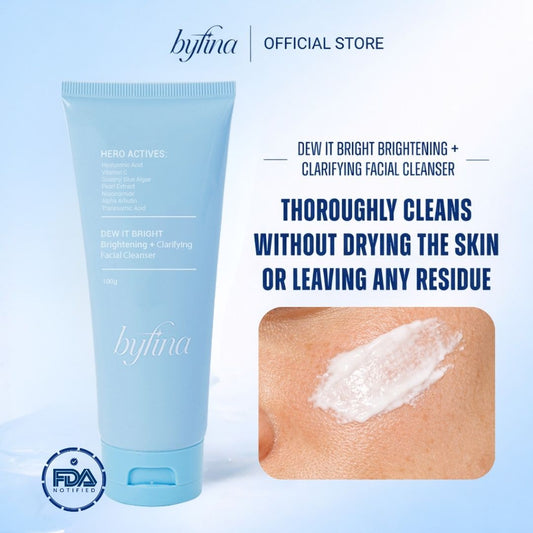 Byfina Vitamin C Brightening Facial Cleanser| For Dull Skin, Dark Spots & Gentle Hydration (100g)