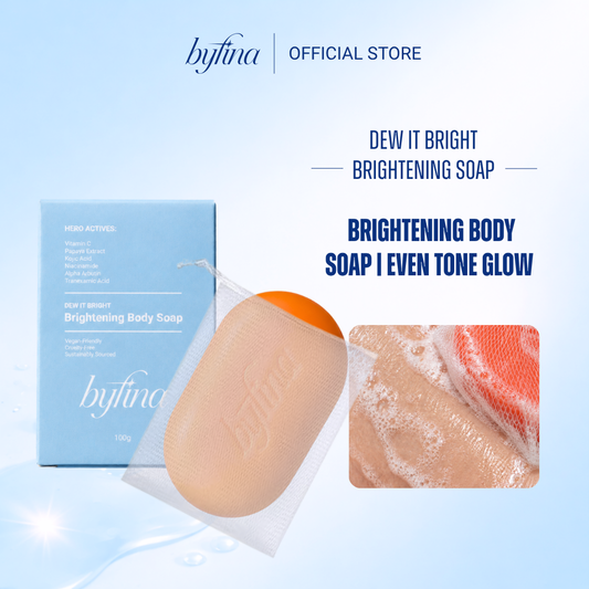 Byfina Brightening Body Soap | Whitening Glow Soap for Dull Skin & Uneven Skin Tone (100g)