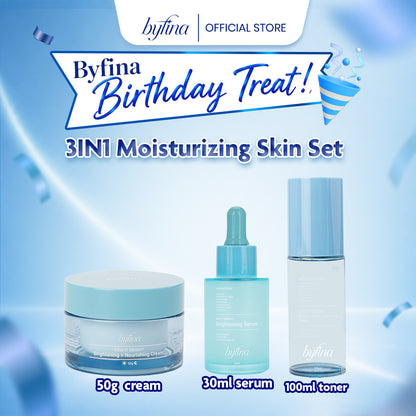 Byfina Toner Cream Serum Routine | Vitamin C Pearl Extract For Dark Spots Glow & Glass Skin