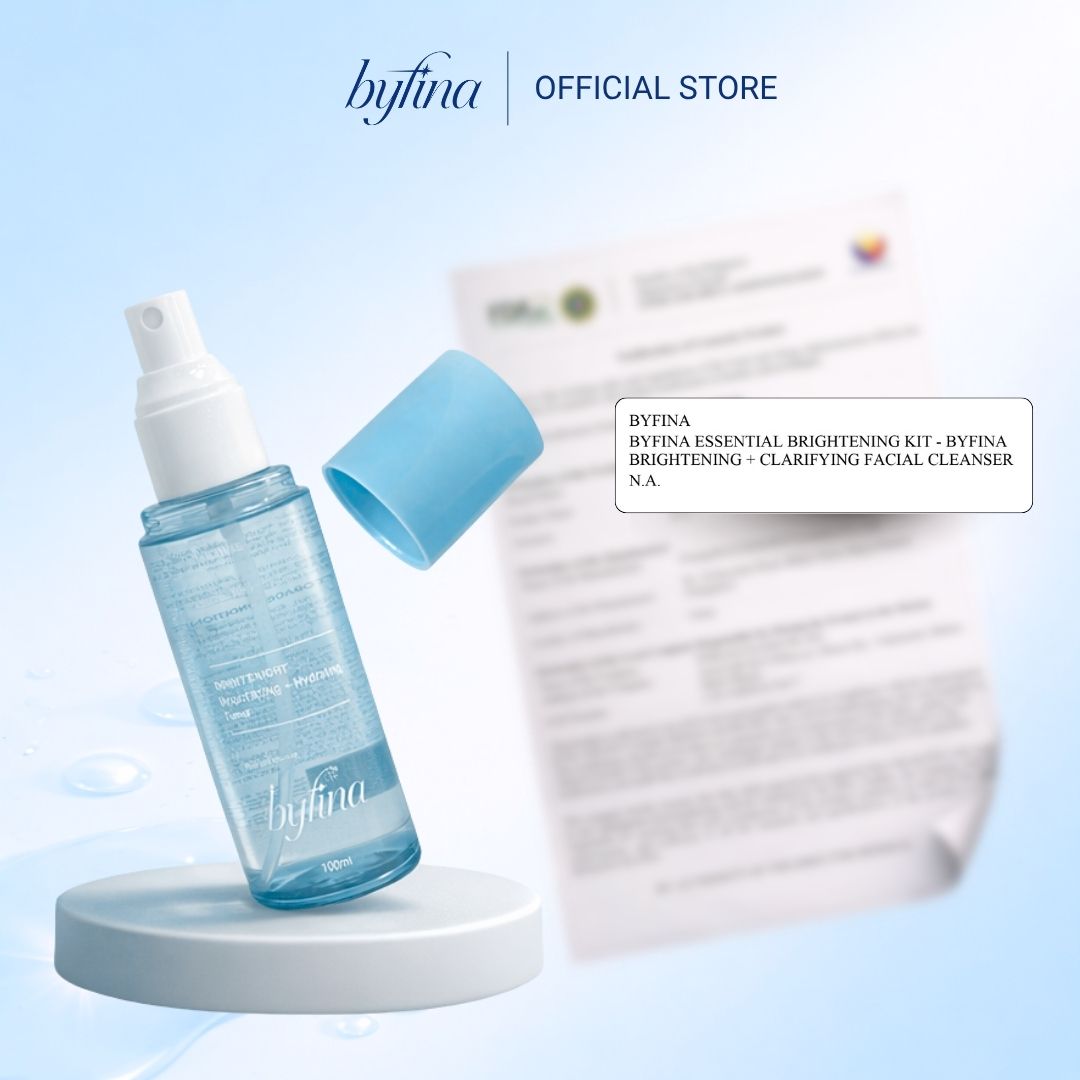 Byfina Vitamin C Hydrating Mist Toner with Hyaluronic Acid & Blue Algae | For Dull, Dry Skin (100ml)