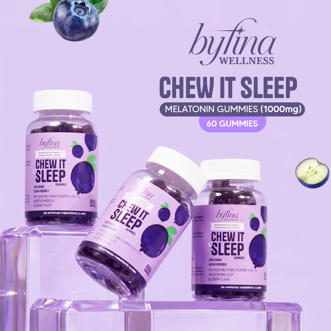 Chew It To Sleep Melatonin + Ashwagandha Gummies for Anxiety Support & Restful Sleep