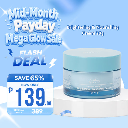 Byfina Travel Size Brightening Moisturizer with Ceramide & Vitamin C | Glow Hydrating Cream (20g)