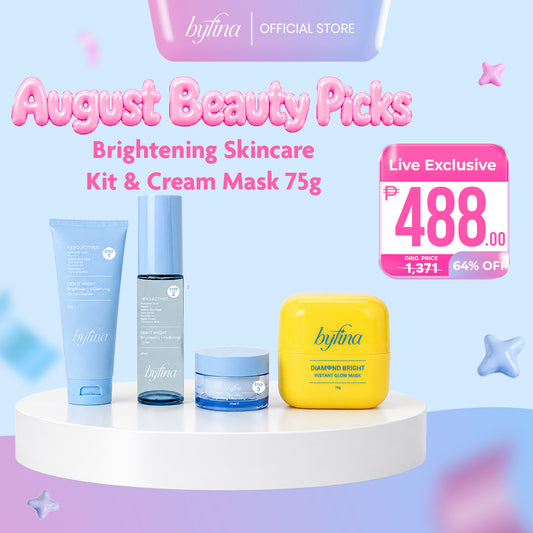 Byfina Brightening Essentials Kit + Cream Mask | Glow Boost Radiance & Skin Brightening