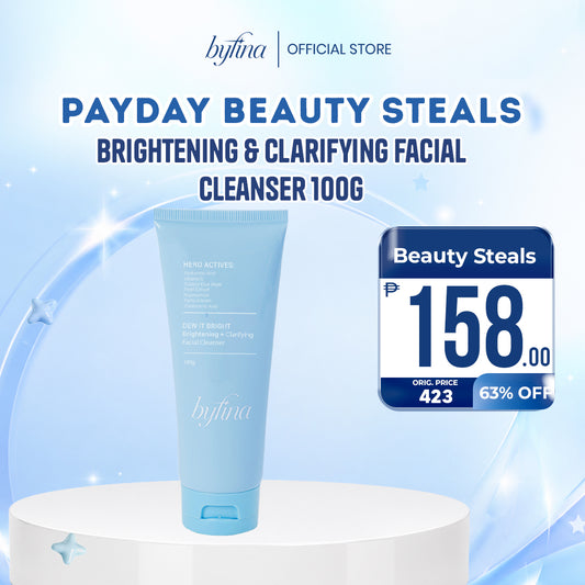 Byfina Vitamin C Brightening Facial Cleanser| For Dull Skin, Dark Spots & Gentle Hydration (100g)