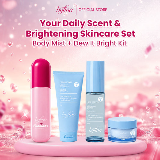 Byfina Scent & Brightening Set | Fearless Body Mist + Brightening Skincare Kit