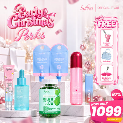 Byfina Byfina All-Day Beauty Essentials | Brightening Serum, Eye Serum, Lip Serum, Sunscreen Sachet, Gluta Gummies, Body Mist
