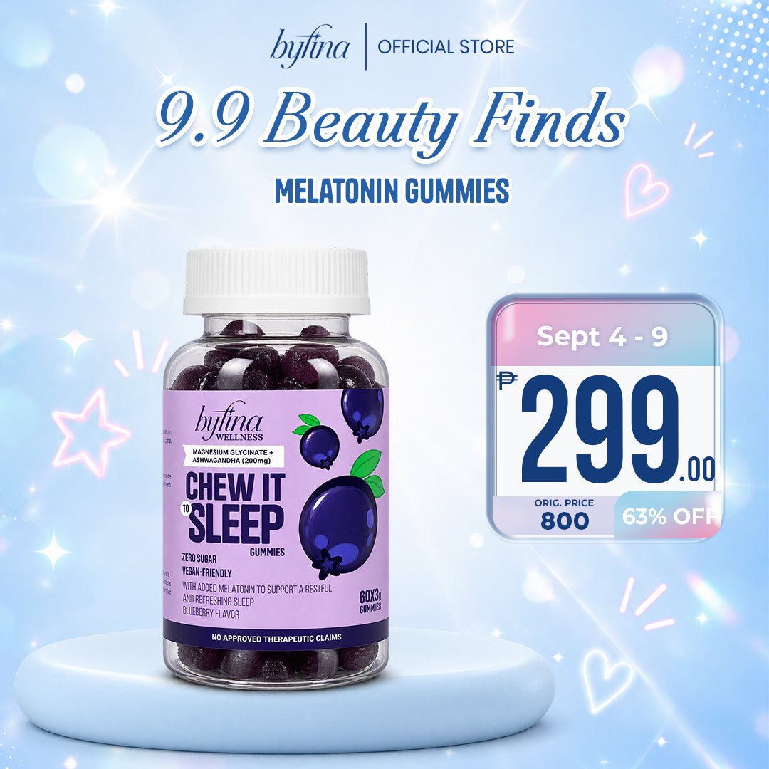Byfina 60s Glutathione Collagen Gummies Bright Skin Anti Aging | Ashwagandha Melatonin Less Stress