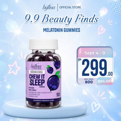 Byfina 60s Glutathione Collagen Gummies Bright Skin Anti Aging | Ashwagandha Melatonin Less Stress