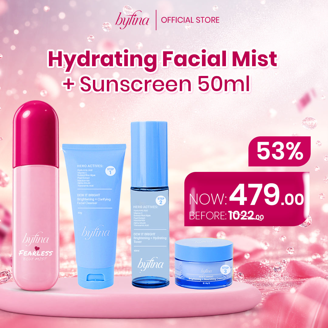 Byfina Scent & Brightening Set | Fearless Body Mist + Brightening Skincare Kit