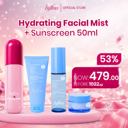 Byfina Scent & Brightening Set | Fearless Body Mist + Brightening Skincare Kit
