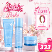 Byfina Brightening Skincare Set with Vitamin C | Cleanser Toner Moisturizer for Dull Skin Glow