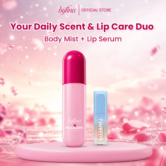 Byfina Scent & Lip Care Duo | Fearless Body Mist + Peptide Lip Serum