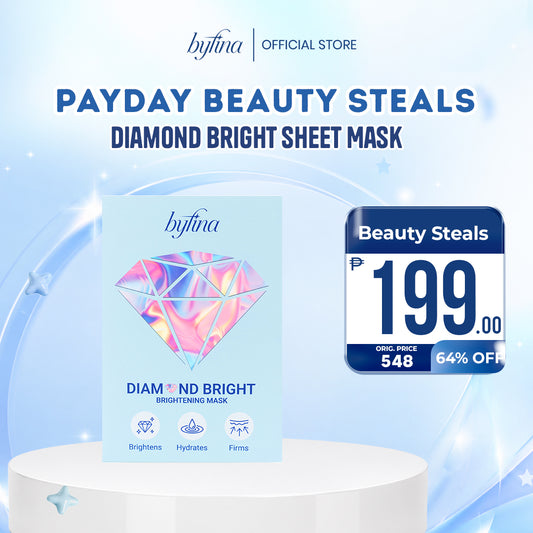 Byfina Brightening Sheet Mask | Hydrating Glow Mask for Radiant & Even Skin Tone (30ml x 5pcs)