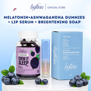 Byfina Glutathione, Collagen & Melatonin Gummies Bundle + Peptide Lip Serum & Brightening Soap