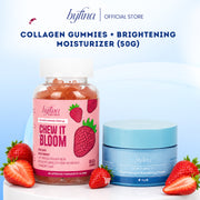 Byfina Collagen Gummies Bundle + Tone-up SPF50+PA++++ Sunscreen & Brightening Moisturizer Glow Set