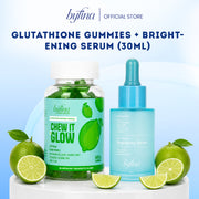 Byfina Glutathione Gummies + Vitamin C Brightening Serum & Tone-up SPF50+ PA++++ Sunscreen UV Shield