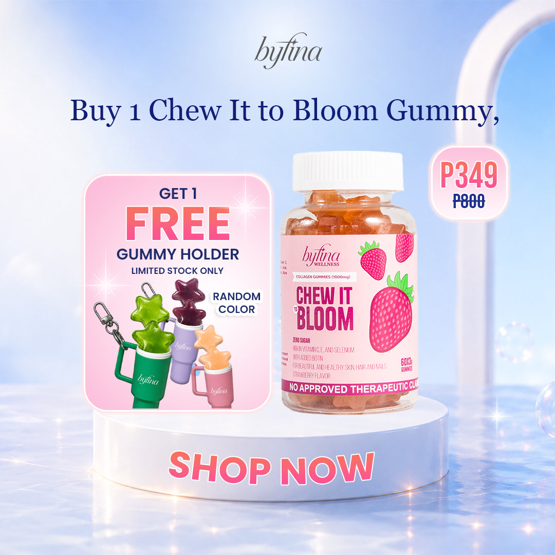 Byfina 60s Glutathione Collagen Gummies Bright Skin Anti Aging | Ashwagandha Melatonin Less Stress