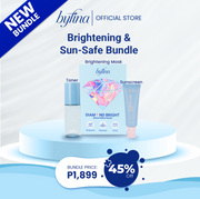 Byfina Toner Sheet Mask Sunscreen | Hydration Glow Brightening & UV Protection Set