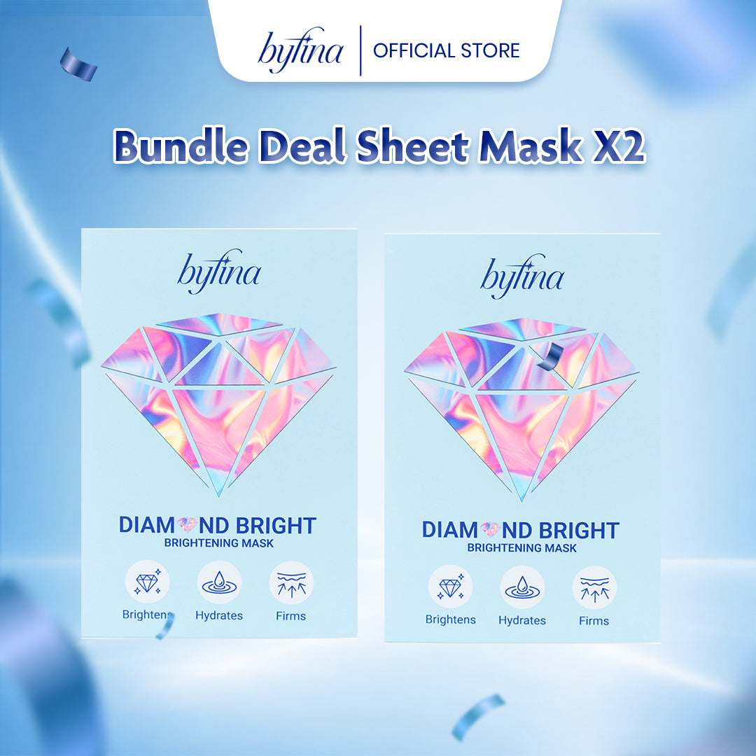 Byfina Brightening Sheet Mask | Hydrating Glow Mask for Radiant & Even Skin Tone (30ml x 5pcs)