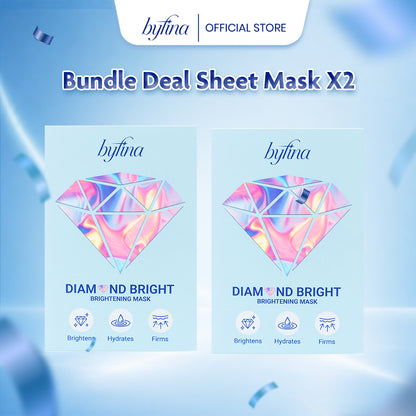 Byfina Brightening Sheet Mask | Hydrating Glow Mask for Radiant & Even Skin Tone (30ml x 5pcs)
