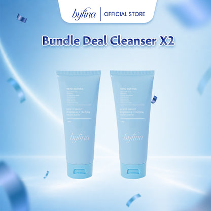Byfina Vitamin C Brightening Facial Cleanser| For Dull Skin, Dark Spots & Gentle Hydration (100g)