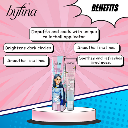 Byfina Melatonin + Ashwagandha Gummies + Peptide Eye Serum & Eye Mask for Sleep Support & Eye Care