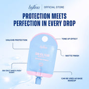 [LIMITED STOCK] Byfina Tone-Up Sunscreen Sachet SPF50+ PA++++ | Lightweight Sun Veil Fluid with Soft Matte Finish (10ml)