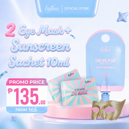 Byfina Bright Eyes & Sun Veil SPF50+ PA++++ Skincare Duo