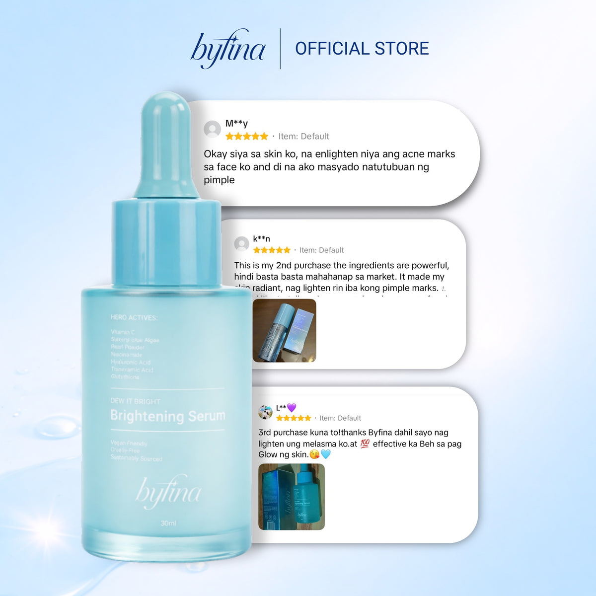 Byfina Scent & Glow Duo | Fearless Body Mist + Vitamin C Brightening Serum