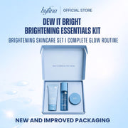 Byfina Brightening Skincare Set with Vitamin C | Cleanser Toner Moisturizer for Dull Skin Glow