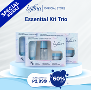 Byfina Brightening Essentials Kit Trio | Travel Skincare Set for Glow Hydration & Brightening