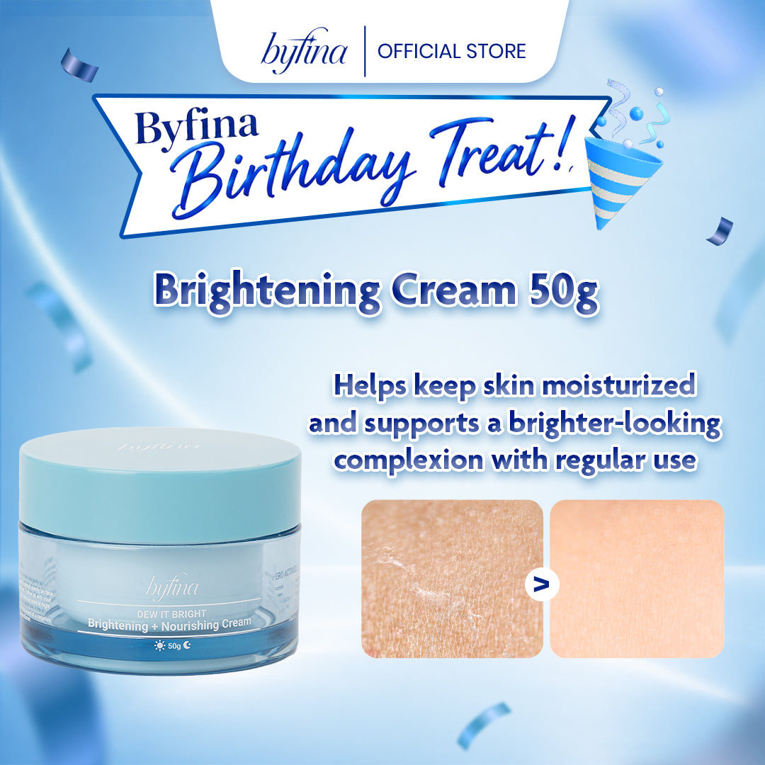 Byfina Brightening Moisturizer with Ceramide, Vitamin C & Blue Algae for Glow & Barrier Repair (50g)