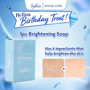 Byfina Brightening Body Soap | Whitening Glow Soap for Dull Skin & Uneven Skin Tone (100g)
