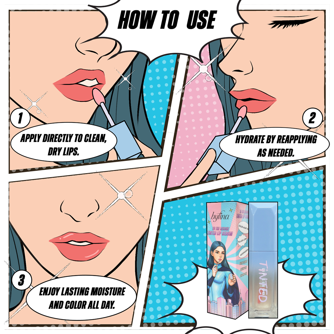 Byfina Eye Sheet Mask + Peptide Lip Serum | For Depuff Eyes, Smooth Fine Lines & Hydrate Lips